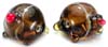 Tortoise Glass beads - click here for large view
